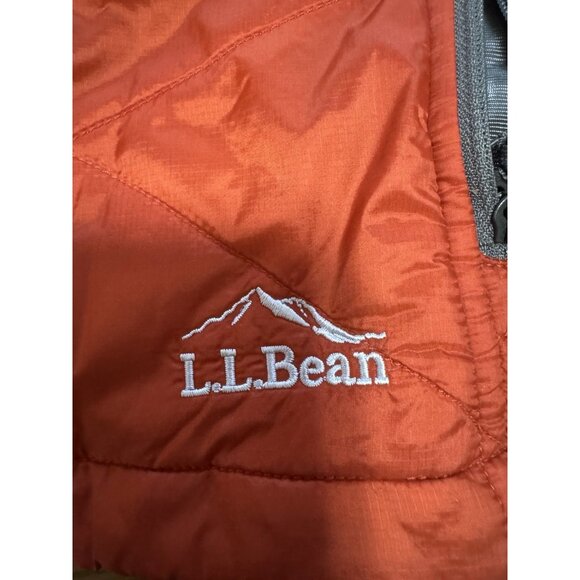 LL Bean PrimaLoft Vest Men's Orange Size XL Reg‎ Puffer Quilted Outdoor Nature - Picture 4 of 10